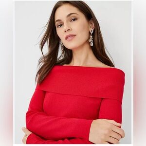 Ann Taylor Off The Shoulder Sweater